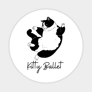 Funny Cat Ballet Dancer Magnet